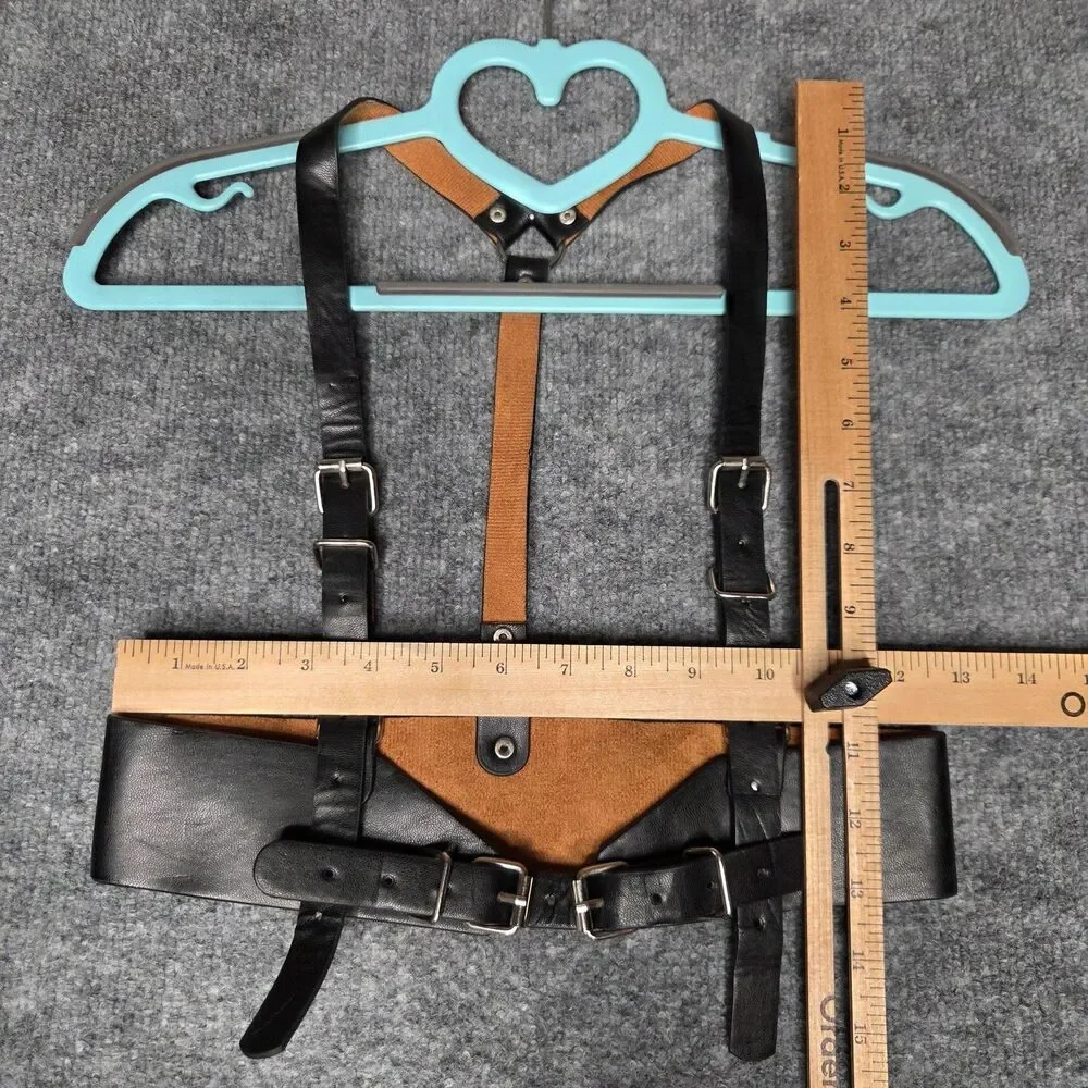 Harness Belt Waist Corset Womens Faux Leather Buckle Straps Adjustable Punk Goth